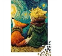 The Little Prince Wooden Jigsaw Puzzles for Adults Fun 1000 Piece Toy Intellectual Game Home Decoration Education Game Stress Relief Toy Premium & Durable 1000pcs (75x50cm)