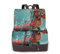 The little red dragon Ladies Travel Fashion Back Pack,Casual backpack,Print Women's leather backpack for Work