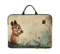 The Little Squirrel Is Taking Fruits Notebook Carrying Case With Handle Laptop 14 Inch Computer Sleeve For Women Men Padded Cover Laptop Bag