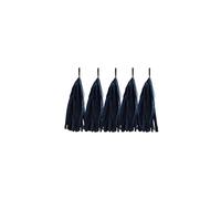 The Little Stuff DIY rainbow multiple colour paper tissue tassels garland banner home party birthday decorations 2packs 10pcs tassels (Black)