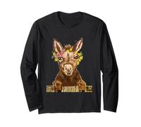 The Little Sweet Donkey Wants to Come to You Drawn by Mumzy Long Sleeve T-Shirt