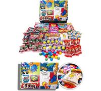 The Little Sweet Shop Classic Bubble Gum 1.2KG(approximately) Comic-themed Christmas Hamper Gift Box - Assortment of Classic British Retro Bubble Gum Sweets From Years Gone By.