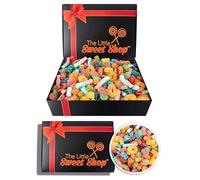 The Little Sweet Shop Random Fizzy Vegan Jelly 1kg Hamper Gift Box, Pick n Mix Retro Jelly Sweets for Christmas, Valentines, Birthday, Easter, Kids, Thank You, Congratulations (Classic)