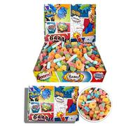 The Little Sweet Shop Random Fizzy Vegan Jelly 1kg Hamper Gift Box, Pick n Mix Retro Jelly Sweets for Christmas, Valentines, Birthday, Easter, Kids, Thank You, Congratulations (Comic)
