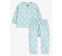 The Little Tailor Blue Bunny Long-sleeve Cotton-jersey Tracksuit 3-24 Months 3-6