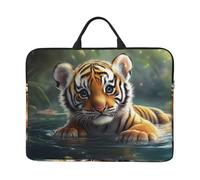 The Little Tiger In The Lake Notebook Carrying Case With Handle Laptop 14 Inch Computer Sleeve For Women Men Padded Cover Laptop Bag