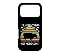 The Little Voices In My Head Keep Telling Me Get More Cows Case for iPhone 17 Pro