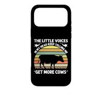 The Little Voices In My Head Keep Telling Me Get More Cows Case for iPhone 17 Pro Max