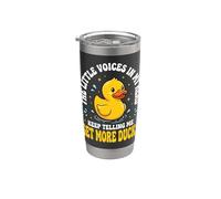 The Little Voices in My Head Keep Telling Me Get More Ducks Stainless Steel Insulated Tumbler