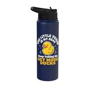 The Little Voices in My Head Keep Telling Me Get More Ducks Stainless Steel Insulated Water Bottle