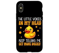 The Little Voices In My Head Telling Me Get More Ducks Case for iPhone X/XS