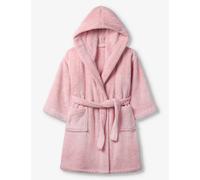 The Little White Company Girls Chalk Pink Kids Snuggle Tie-waist Fleece Robe 1-6 Years 18-24 Months