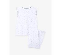 The Little White Company The Little White Company Ember Floral-Print Cotton Pyjamas 2-12 Years White/Blue 2-3 Years