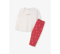 The Little White Company The Little White Company Oh Deer Long-Sleeve Embroidered Velour Organic Cotton-Blend Pyjamas 0-24 Months Multi 0-3 Months