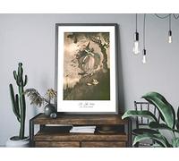 The Little Witch by Ida Outhwaite A3 A4 Fine Art Print. Witchcraft Poster Occult Magic Broom Bats Frogs Castle Pagan Spellcraft Cat (A4)