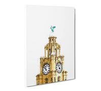 The Liver Building Liverpool Canvas Print | Gallery Wrapped 30mm Frame Wall Art | 20x14 inches | Ready to Hang | Modern Cityscape Picture | Living Room Bedroom Lounge Office