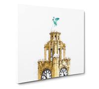 The Liver Building Liverpool Canvas Print | Gallery Wrapped 30mm Frame Wall Art | 20x20 inches | Ready to Hang | Modern Cityscape Picture | Living Room Bedroom Lounge Office