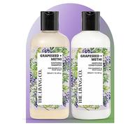 THE LIVING CO Soothing Shampoo & Conditioner With Grapeseed + Methi For Dandruff & Itchy Scalp - 600ml