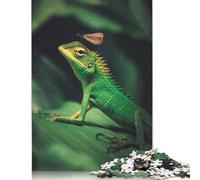 The Lizard And Dragonfly Jigsaw Puzzles Puzzle for Adults Kids. 1000 Pieces Whimsical Challenge Toy Educational Game Home Decoration for Educational Games Gifts 1000pcs (40x28cm)