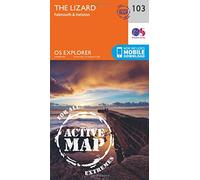 The Lizard Map | Weatherproof | Falmouth & Helston | Ordnance Survey | OS Explorer Active Map 103 | England | Walks | Hiking | Maps | Adventure