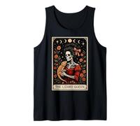 The Lizard Queen Bearded Dragon Tarot Card Skeleton Witchy Tank Top