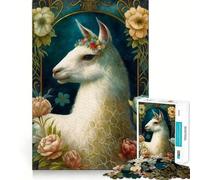 The Llama Jigsaw Puzzles for Teenagers 1000 Brain Workout Toy Simple Fun Image Assembly Cherished Gift (38x52cm)