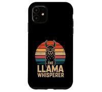 The Llama Whisperer Retro Sunset Llama Case for iPhone 11