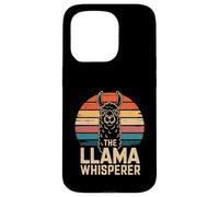 The Llama Whisperer Retro Sunset Llama Case for iPhone 15 Pro