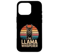The Llama Whisperer Retro Sunset Llama Case for iPhone 16 Pro