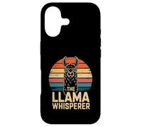 The Llama Whisperer Retro Sunset Llama Case for iPhone 17