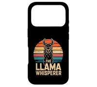 The Llama Whisperer Retro Sunset Llama Case for iPhone 17 Pro