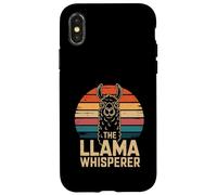 The Llama Whisperer Retro Sunset Llama Case for iPhone X/XS
