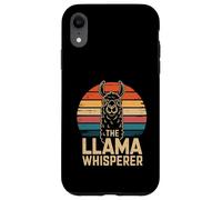The Llama Whisperer Retro Sunset Llama Case for iPhone XR