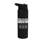 The Lockfather Locksmith Locksmithing Lock Picker Stainless Steel Insulated Water Bottle