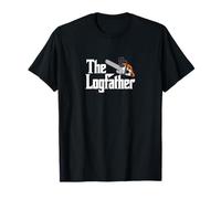 The Logfather - Funny Lumberjack Chainsaw T-Shirt