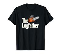 The Logfather - Funny Lumberjack Chainsaw T-Shirt