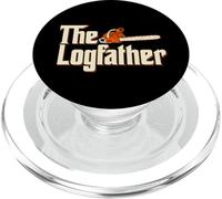 The Logfather - Lumberjack Woodsman Wood Woodcutter Chainsaw PopSockets PopGrip for MagSafe
