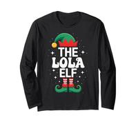 The Lola Elf Funny Christmas Matching Family Group Long Sleeve T-Shirt