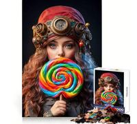 The Lollipop Muse 1000 Piece Jigsaws for Teenagers Puzzle Strong Logic Toy Relaxed Mind Clear Edge Bday Surprise (38x26cm)
