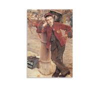 The London Bootblack Jules Bastien-Lepage Painter Poster Poster Cool Artworks Painting Wall Art Canvas Prints Hanging Picture Posters 20x30inch(50x75cm)