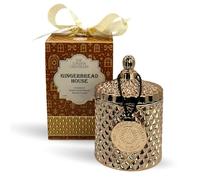 The London Chandlery - Gingerbread House Luxury Christmas Candle | Cinnamon, Warm Gingerbread, Brown Sugar | Coconut & Soy Wax