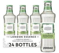 The London Essence, Co. Blood Orange & Elderflower Tonic, Premium Cocktail Mixer, 200ml, Pack of 24 bottles, No Artificial Colours Preservatives or flavours, Low Calorie
