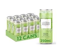 THE LONDON ESSENCE CO. Crisp Apple Crafted Soda 250ml Can (Pack of 12)
