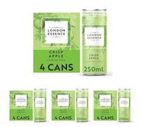 The London Essence Co. Crisp Apple Crafted Soda 250ml Can (Pack of 16)