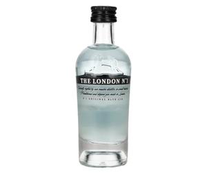 The London No.1 Gin, The Original Blue Gin, Super Premium Gin Miniature, 5cl/50ml, 43% ABV.