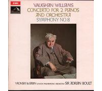 The London Philharmonic Orchestra - Sir Adrian Boult - Vaughan Williams: Symphony # 8 and Concerto for two pianos - 1969 EMI LP.