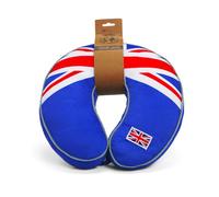 The London Toy Company British Union Jack Neck Cushion - Soft plush travel pillow for comfortable plane and train journeys