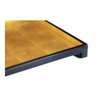 The London Tray in Gold Leaf Square Posh Trading Company Black One Size