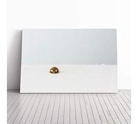 The Lone Ladybird Canvas Print | Gallery Wrapped 30mm Frame Wall Art | 24x16 inches | Ready to Hang | Modern Animals Picture | Living Room Bedroom Lounge Office