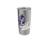 The Lone Ranger Rides Again Silhouette Stainless Steel Insulated Tumbler